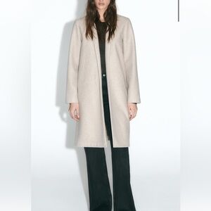 Zara Long Tan Trench Coat